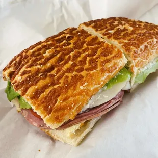Italian combo with provolone on Dutch crunch