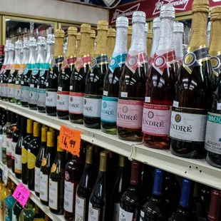 Popular champagne with special prices.