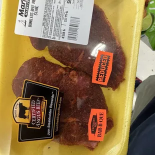 Cheap steaks!