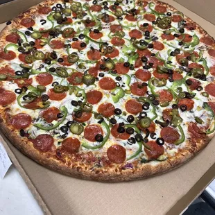 pizza, food
