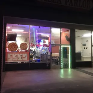 outside
