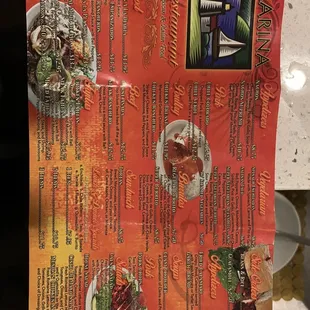 Menu flipside