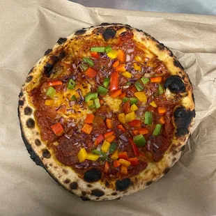 a whole pizza