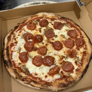 pizza, food