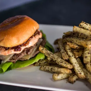 Marina Smash Burger w/Furikake Fries
