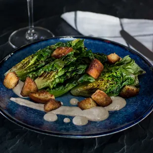 Charred Gem Lettuce Salad