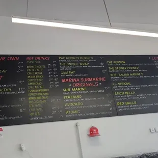 MENU as of October 29th, 2024!