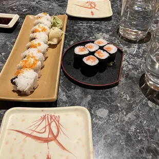 Saki maki and Spicy Tuna