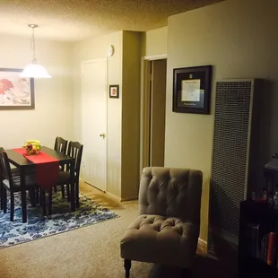 Living and dining area