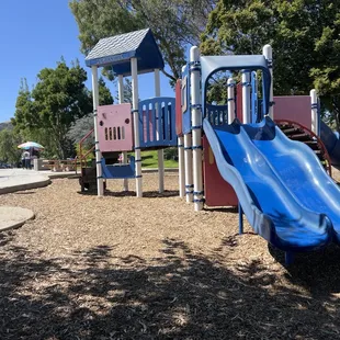 1 of the 2 play structures for kids.