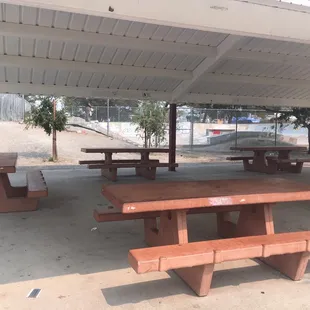 Reservable picnic area and skate park