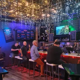 people sitting at the bar