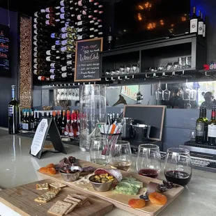 Flights available at the best wine bar in Long Beach