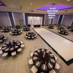 Birds-eye view of our Royal Ballroom