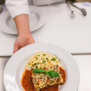 Our classically trained chef prepares delicious cuisine for you and your guests.