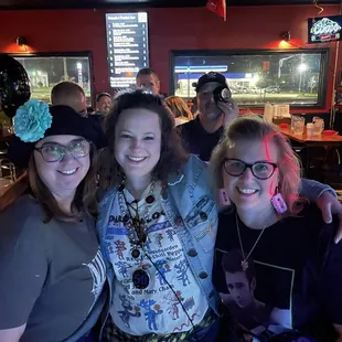 three women posing for a picture