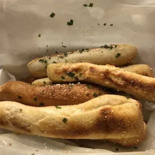 Perfectly doughy breadsticks