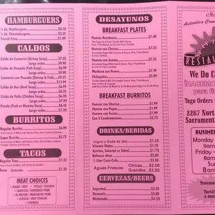 menu, sushi and sashimi