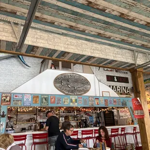 the interior of the restaurant
