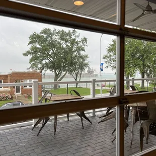 outside