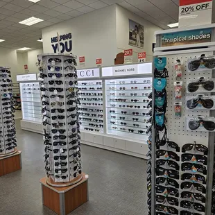 Sunglasses - many varieties