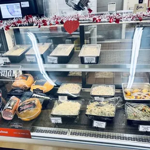 Fresh deli salads and deli meats