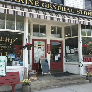 Old time Marine General Store.  Historic building.