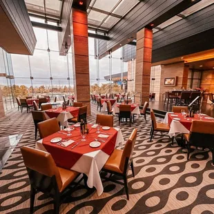 the interior of the restaurant