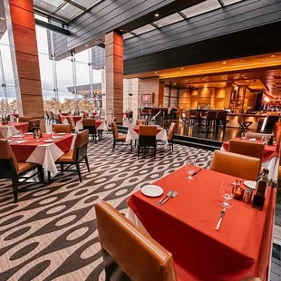 the interior of the restaurant