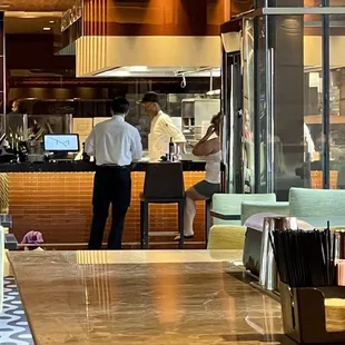 A view of the Pasta Bar