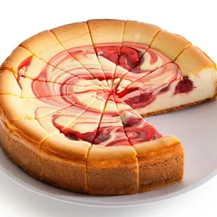 Strawberry cheesecake available at Marini&apos;s Pizza