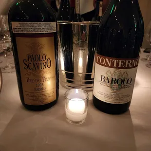One of many Barolo wines being poured during the dinner at the Gala Barolo tasting tonight ! :)