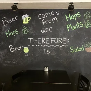 Beer is salad!