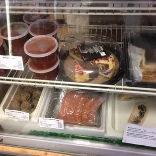 a variety of food items