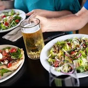 two people enjoying a meal