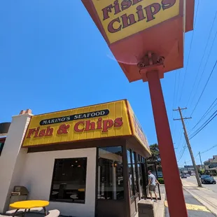 the front of the restaurant