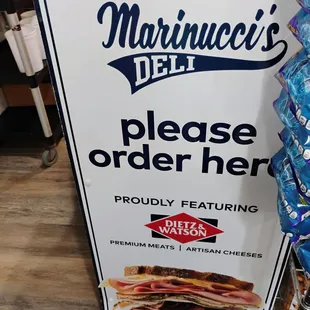 Sign where you stand to order your food.