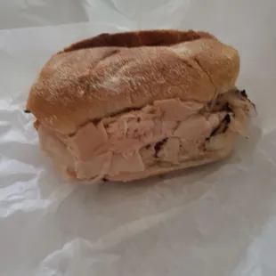 Bbq chicken on kaiser