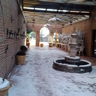 Large patio next to one of the large dining rooms. Perfect for an outdoor group event or dining for two outdoors.