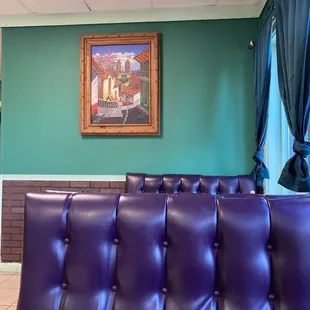 View from front booth seat