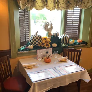a table set for a meal