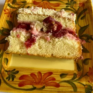 Strawberry Cassata Cake comes with all meals.