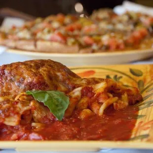 pasta dish, pasta, food