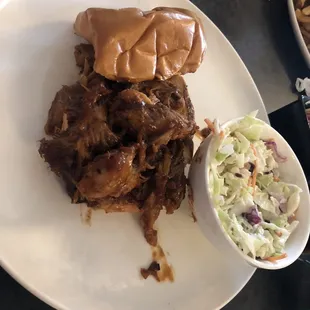 Pulled pork substitute side for coleslaw