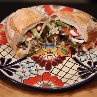 a sandwich on a plate