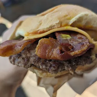 Smash Burger with Bacon