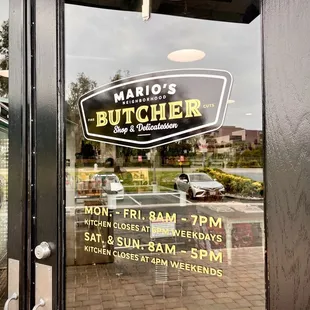 Hours of operation.  Don't get upset as their kitchen closes at 6pm but the butcher shop is open until 7pm!!