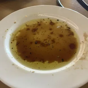 Oil and vinegar for the focaccia