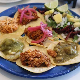 The platter of tacos ( all you can eat )