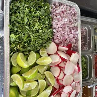 verduras para tacos ordenes para oficinas